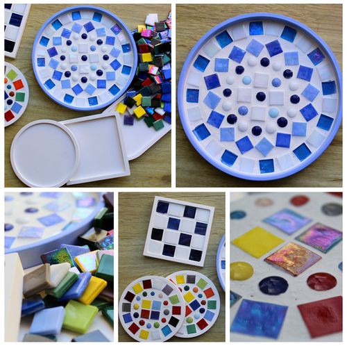 Mosaik Workshop für Erwachsene mit Krewiekreativ im JuSt-Lädchen